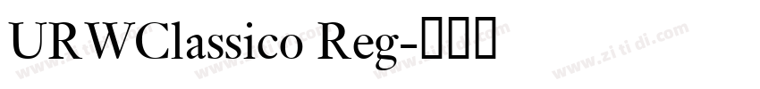 URWClassico Reg字体转换